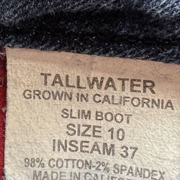 Tallwater Womens Jeans Slim Boot Dark Wash Mid Rise Size 10 - Picture 8 of 8